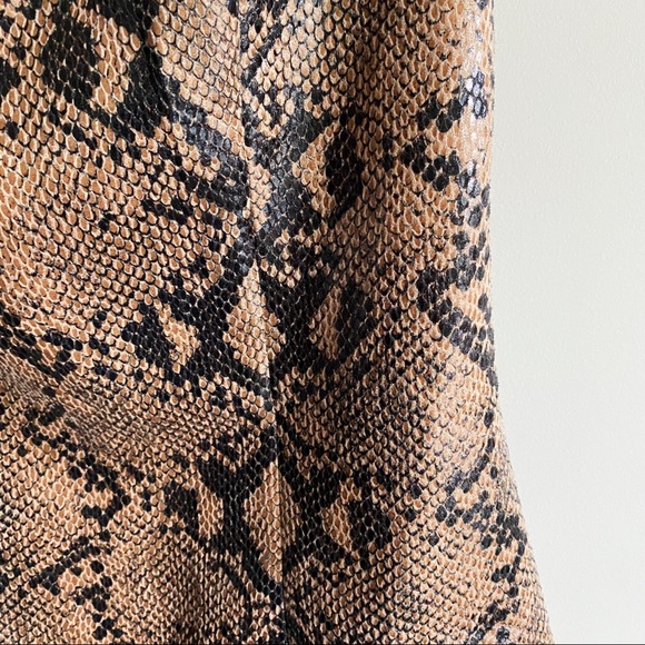 NWT Lulu's Wild Snake Vegan Leather Mini Dress - Picture 10 of 10